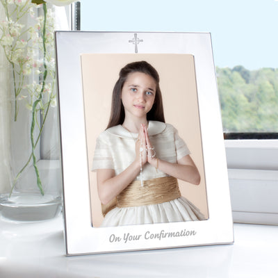Silver 5x7 Confirmation Photo Frame Photo Frames, Albums and Guestbooks Everything Personal