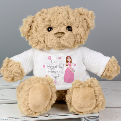 Fabulous Flower Girl Teddy Bear Plush Everything Personal