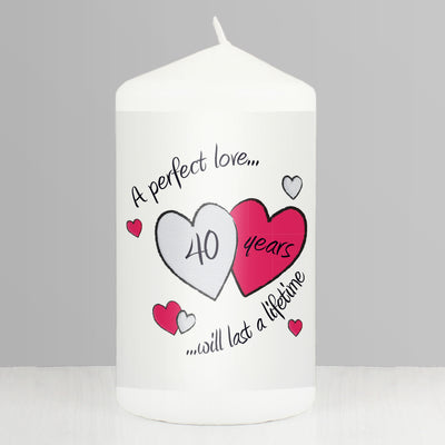 Perfect Love Ruby Pillar Candle Candles & Reed Diffusers Everything Personal