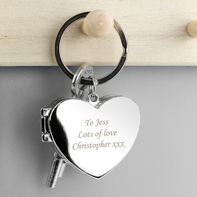 Personalised Heart Photoframe Keyring Keepsakes Everything Personal
