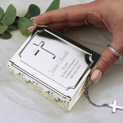 Personalised Bible Trinket Box Trinket, Jewellery & Keepsake Boxes Everything Personal