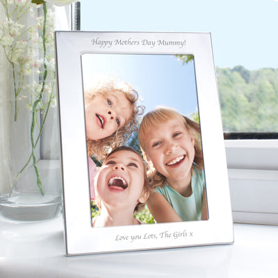 Personalised Silver 5x7 Photo Frame Photo Frames, Albums and Guestbooks Everything Personal