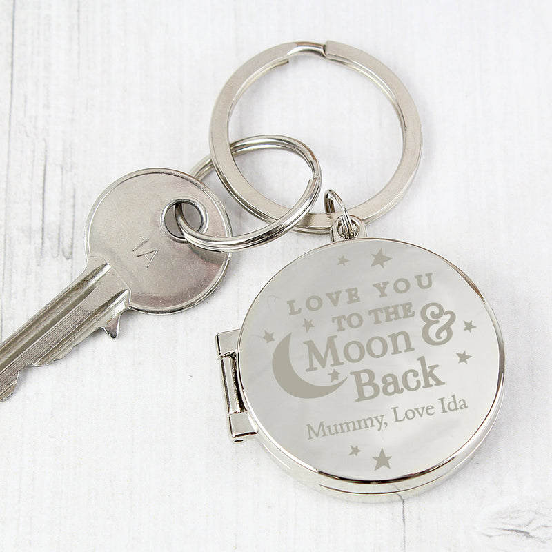 Personalised To the Moon and Back...Photo Keyring Keepsakes Everything Personal