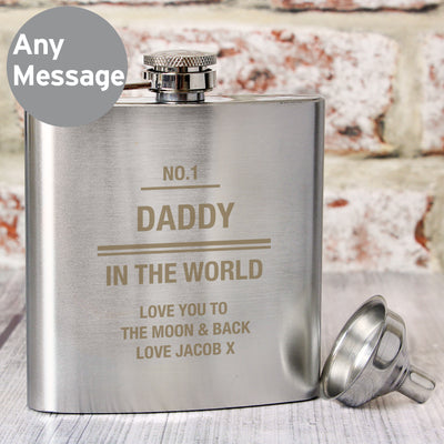 Personalised Stainless Steel Hip Flask Glasses & Barware Everything Personal