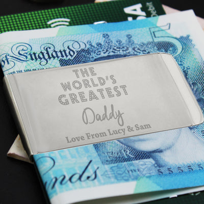 Personalised 'World's Greatest' Money Clip Keepsakes Everything Personal