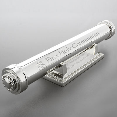 Personalised First Holy Communion Silver Plated Certificate Holder Keepsakes Everything Personal