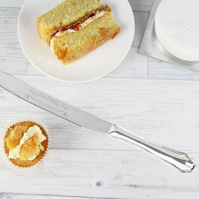 Personalised Heart & Swirl Cake Knife Kitchen, Baking & Dining Gifts Everything Personal