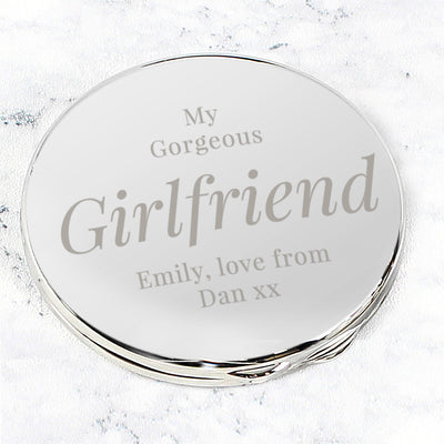 Personalised Free Text Compact Mirror Keepsakes Everything Personal