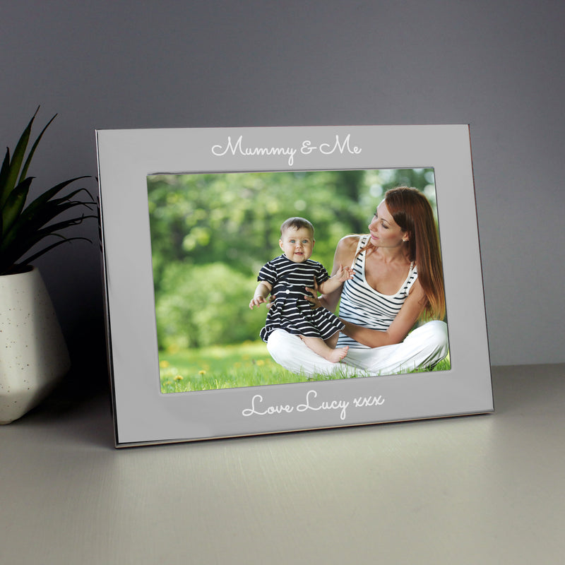 Personalised 5x7 Silver Photo Frame Photo Frames, Albums and Guestbooks Everything Personal
