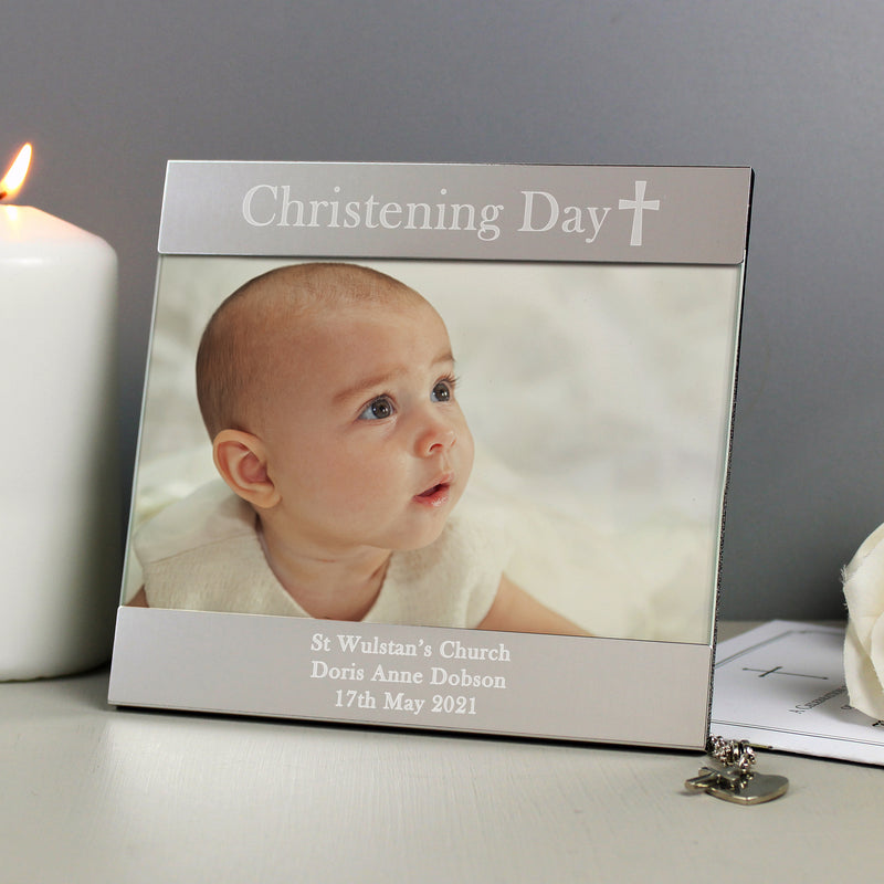 Personalised Christening Day Square 6x4 Photo Frame Photo Frames, Albums and Guestbooks Everything Personal