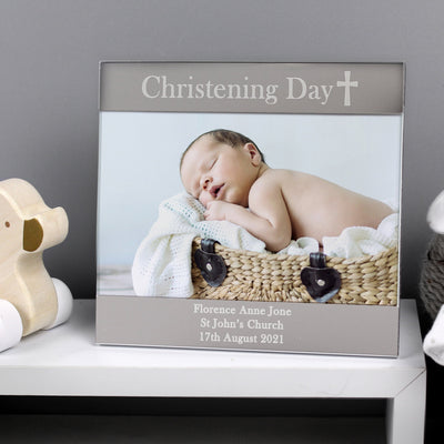 Personalised Christening Day Square 6x4 Photo Frame Photo Frames, Albums and Guestbooks Everything Personal