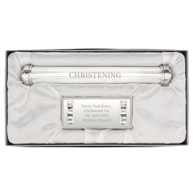 Personalised Silver Plated Certificate Holder Keepsakes Everything Personal