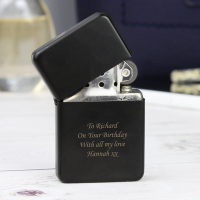 Personalised Black Lighter Keepsakes Everything Personal