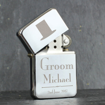 Personalised Decorative Wedding Groom Lighter Keepsakes Everything Personal