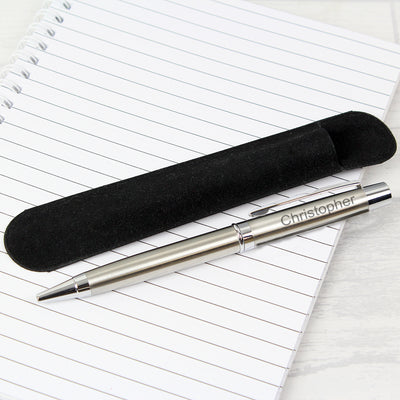 Personalised Classic Pen and Pouch Set Stationery & Pens Everything Personal
