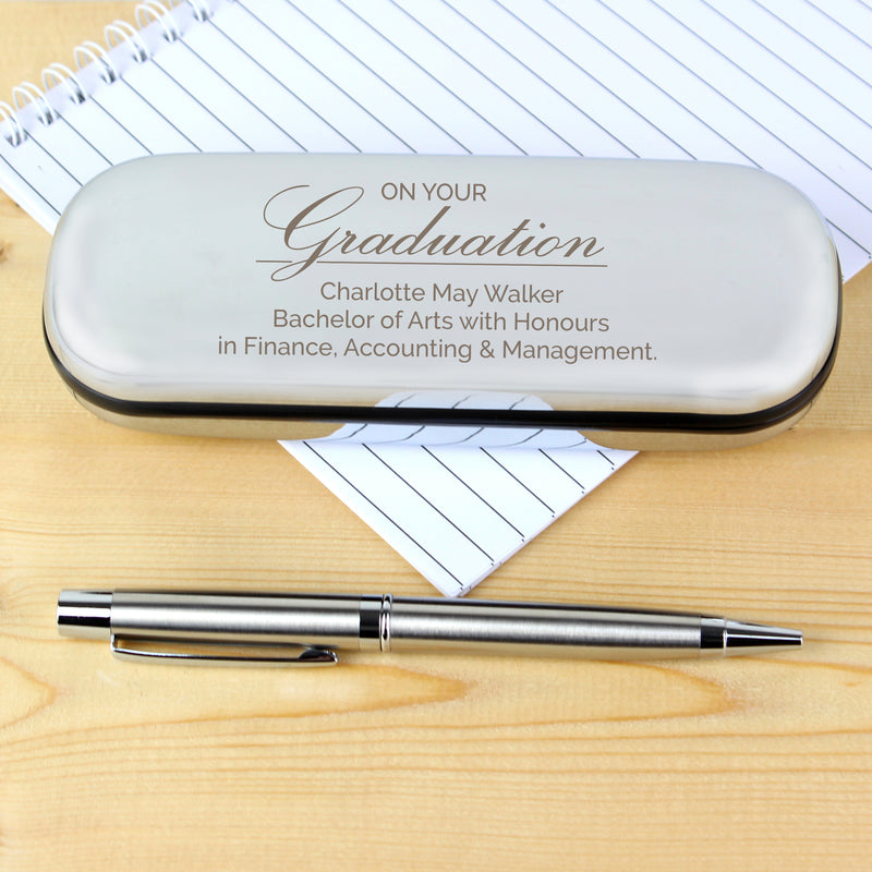 Personalised Graduation Pen and Box Set Stationery & Pens Everything Personal