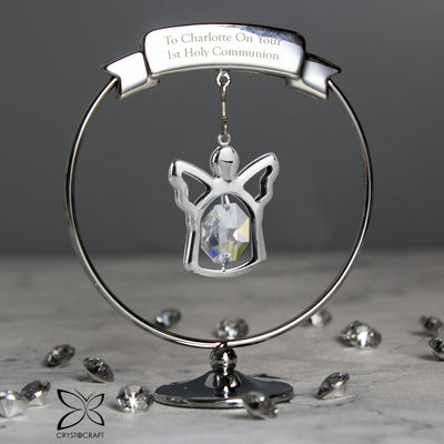 Personalised Crystocraft Angel Ornament Ornaments Everything Personal
