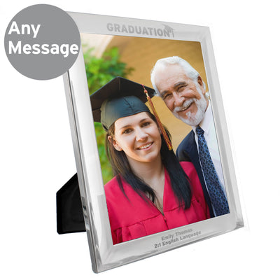 Personalised Graduation 8x10 Silver Photo Frame Photo Frames, Albums and Guestbooks Everything Personal