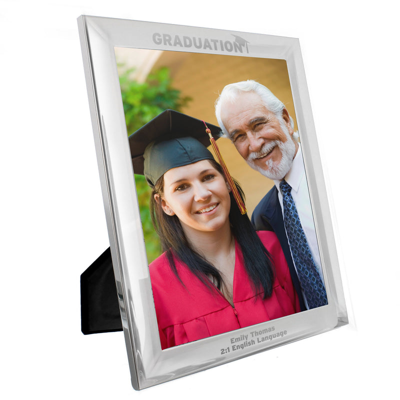 Personalised Graduation 8x10 Silver Photo Frame Photo Frames, Albums and Guestbooks Everything Personal