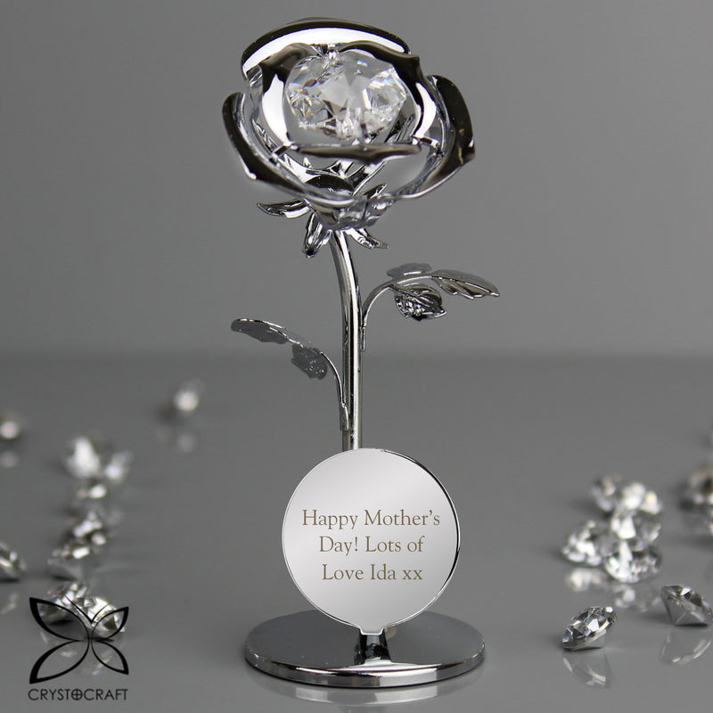 Personalised Crystocraft Rose Ornament Ornaments Everything Personal