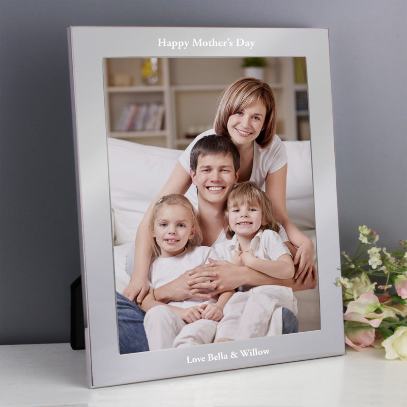 Personalised 8x10 Silver Photo Frame Photo Frames, Albums and Guestbooks Everything Personal