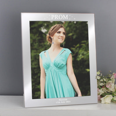 Personalised Prom Night 8x10 Silver Photo Frame Photo Frames, Albums and Guestbooks Everything Personal