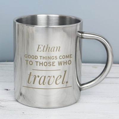 Personalised Stainless Steel Mug Mugs Everything Personal