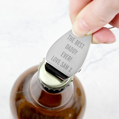Personalised Bottle Opener Keyring Keepsakes Everything Personal