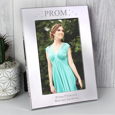 Personalised Prom Night 4x6 Silver Photo Frame Photo Frames, Albums and Guestbooks Everything Personal