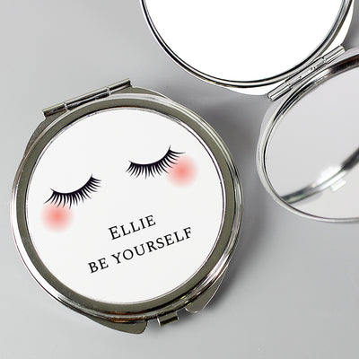 Personalised Eyelashes Compact Mirror Keepsakes Everything Personal
