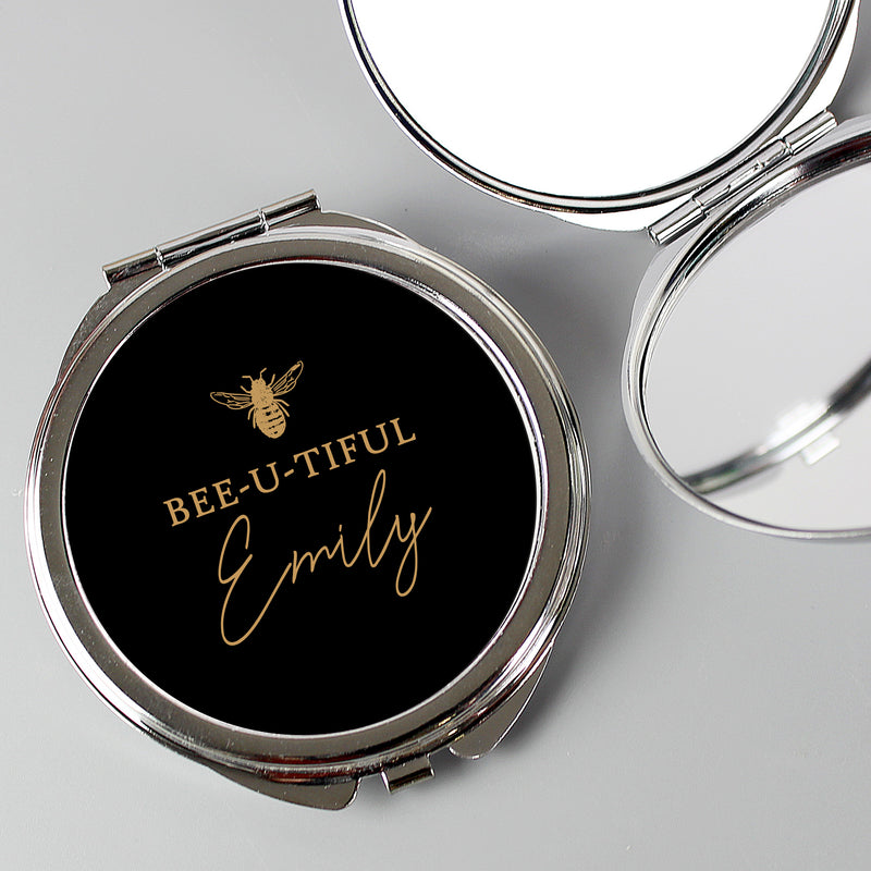 Personalised Bee-u-tiful Compact Mirror Keepsakes Everything Personal