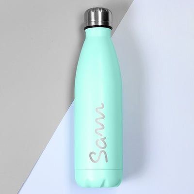 Personalised Island Mint Green Metal Insulated Drinks Bottle Mealtime Essentials Everything Personal