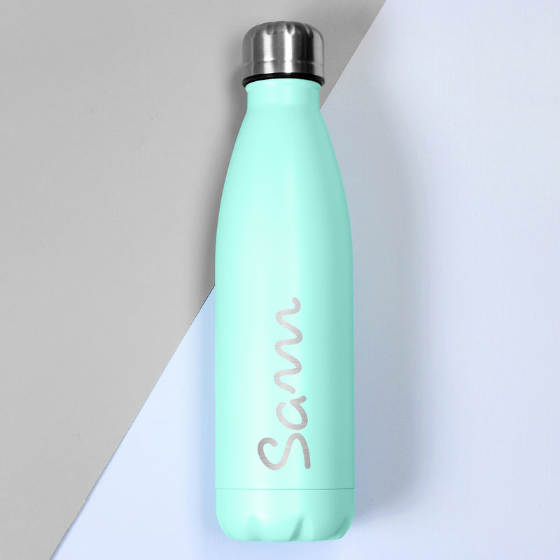 Personalised Island Mint Green Metal Insulated Drinks Bottle Mealtime Essentials Everything Personal