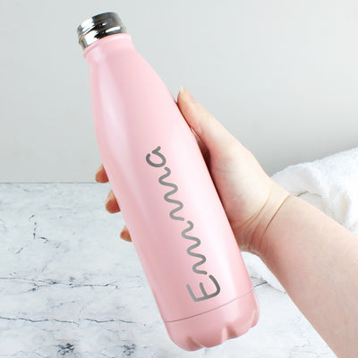 Personalised Island Pink Metal Insulated Drinks Bottle Mealtime Essentials Everything Personal