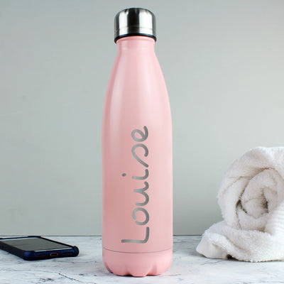 Personalised Island Pink Metal Insulated Drinks Bottle Mealtime Essentials Everything Personal