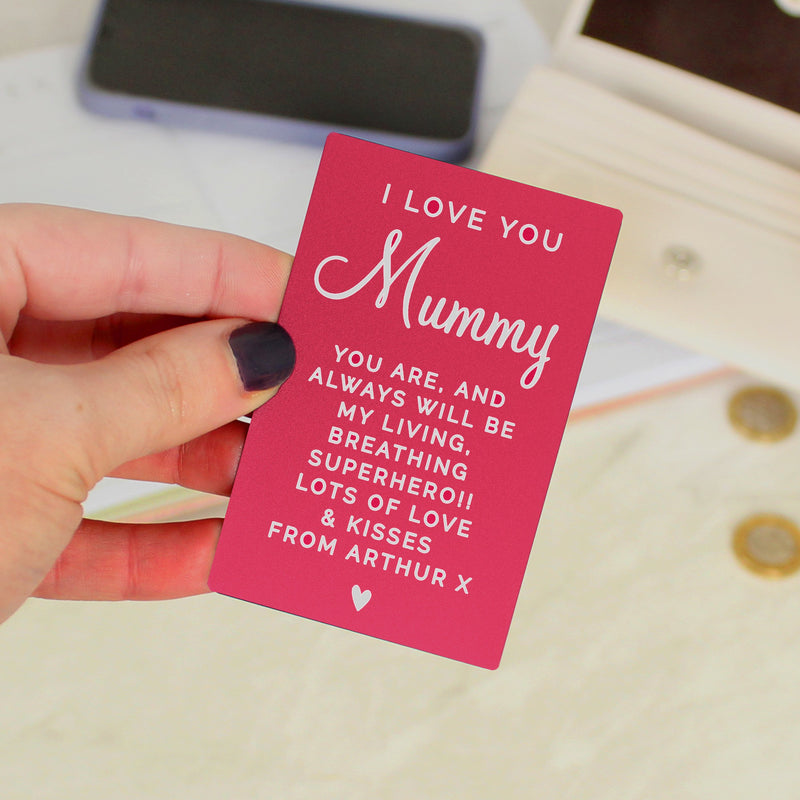 Personalised Cerise Wallet Card Keepsakes Everything Personal