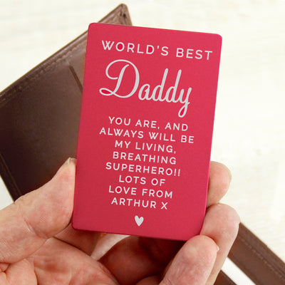 Personalised Cerise Wallet Card Keepsakes Everything Personal