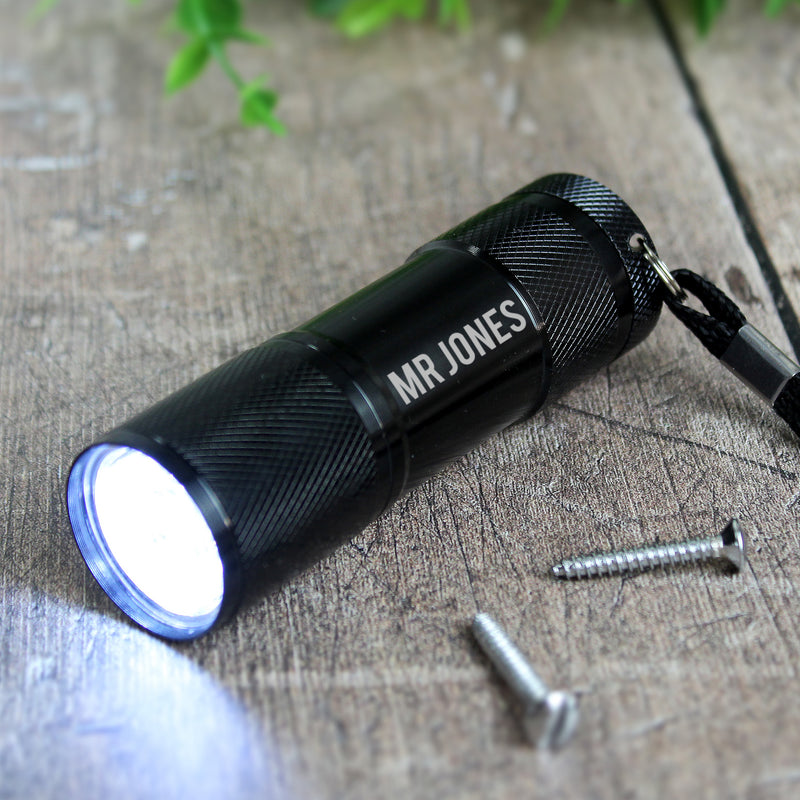 Personalised Mini Torch with Gift Box DIY Everything Personal