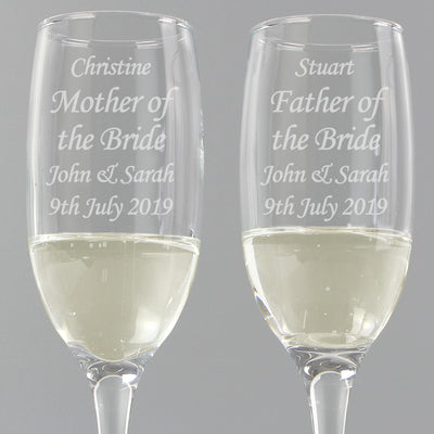 Personalised Celebration Pair of Flutes with Gift Box Glasses & Barware Everything Personal