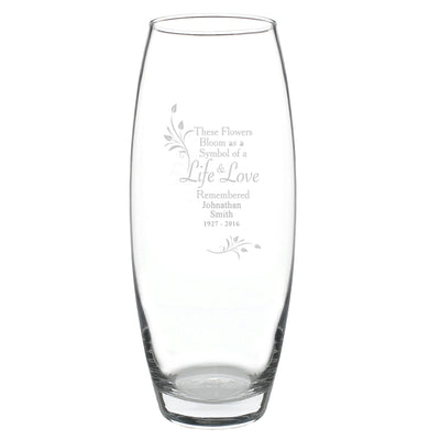 Personalised Life & Love Vase Vases Everything Personal