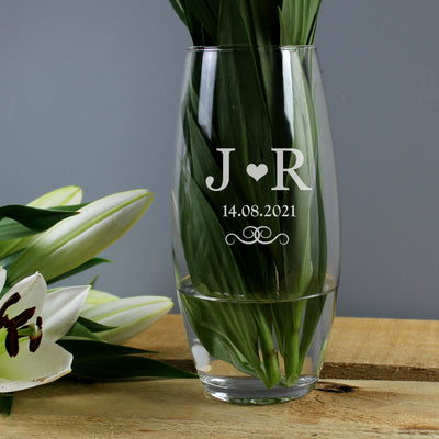 Personalised Monogram Bullet Vase Vases Everything Personal