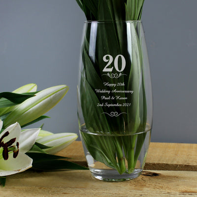 Personalised 20 Years Bullet Vase Vases Everything Personal