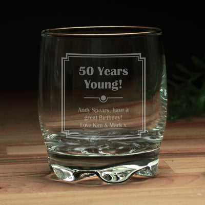 Personalised Art DecoTumbler Glasses & Barware Everything Personal