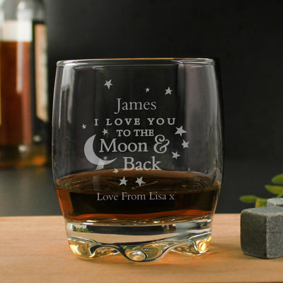 Personalised To the Moon and Back... Tumbler Glasses & Barware Everything Personal