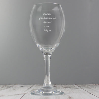 Personalised Wine Glass Glasses & Barware Everything Personal