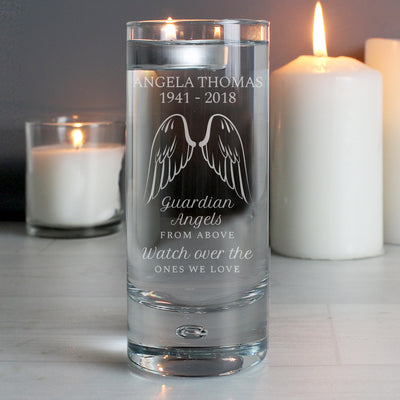 Personalised Guardian Angel Wings Floating Candle Holder Candles & Reed Diffusers Everything Personal