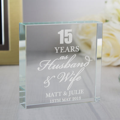 Personalised Anniversary Crystal Token Ornaments Everything Personal