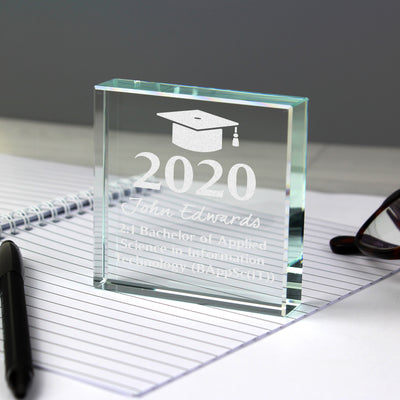 Personalised Graduation Large Crystal Token Ornaments Everything Personal