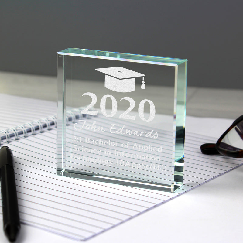 Personalised Graduation Large Crystal Token Ornaments Everything Personal