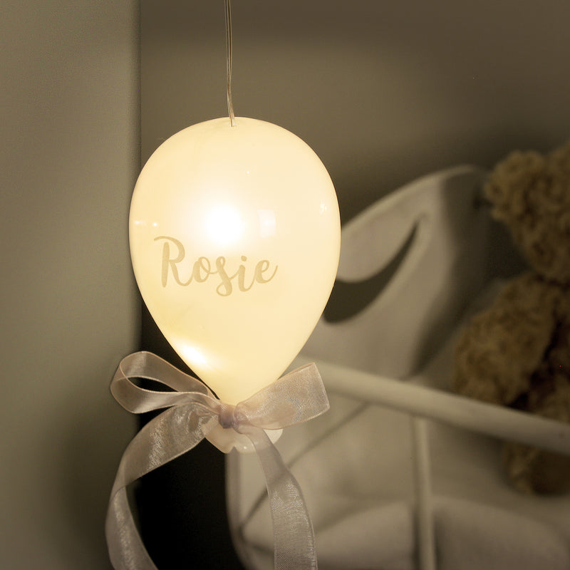 Personalised Message LED Hanging Glass Balloon Hanging Decorations & Signs Everything Personal